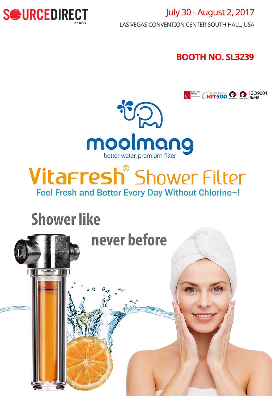 sourcedirect at asd trade show moolmang vitafresh advanced shower filter